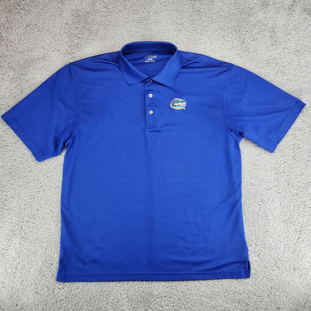 University Of Florida Gators  PGA Tour Polo Shirt Mens Size XL Blue